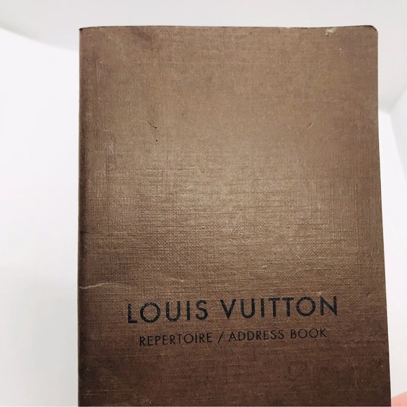 LOUIS VUITTON ADDRESS BOOK REPERTOIRE FRANCE PARIS BROWN DESIGNER UNUSED - Picture 4 of 5